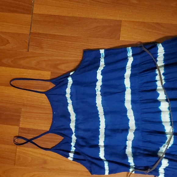 Mango Tie-Dye Print  Tie Back Summer Dress sleeveless size small - Picture 6 of 8